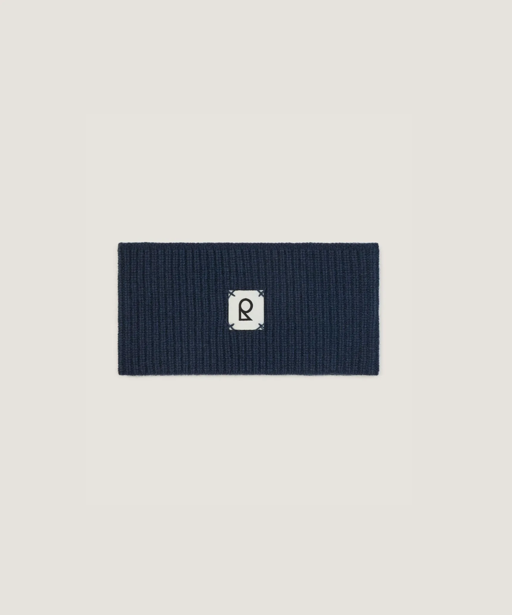 Hot Rodier Bandeau en laine bleu denim