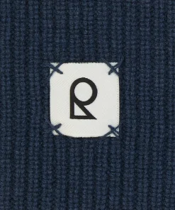 Hot Rodier Bandeau en laine bleu denim