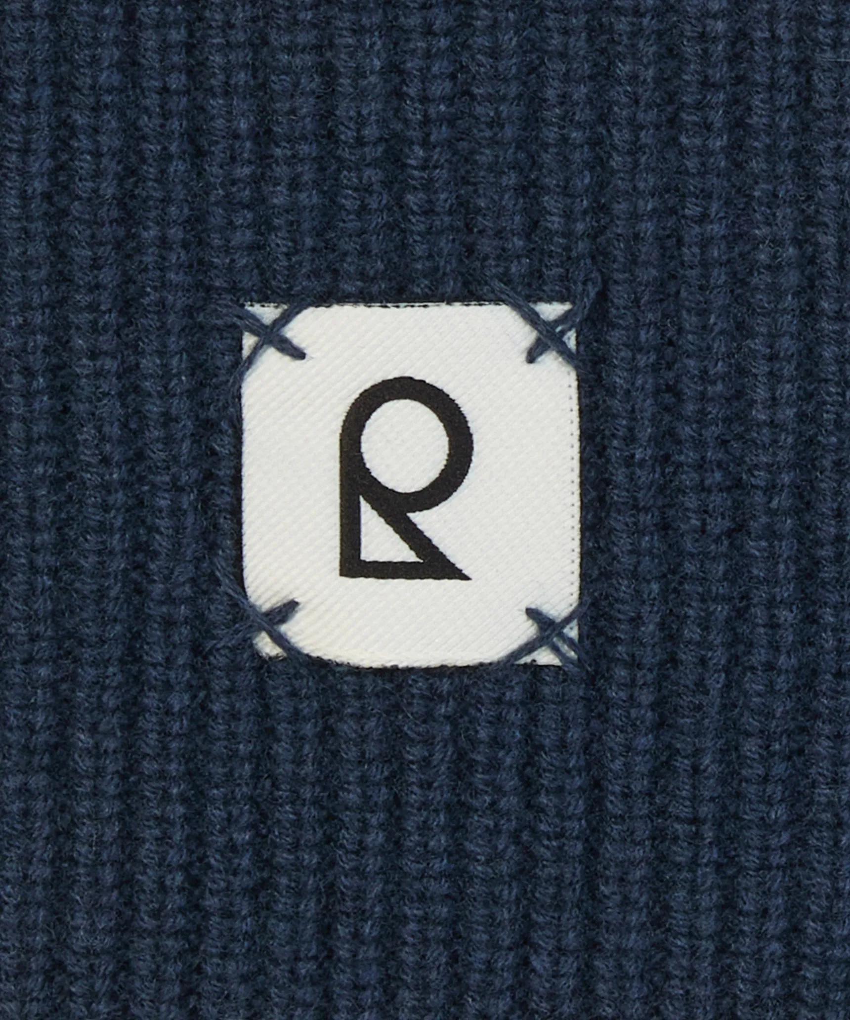 Hot Rodier Bandeau en laine bleu denim