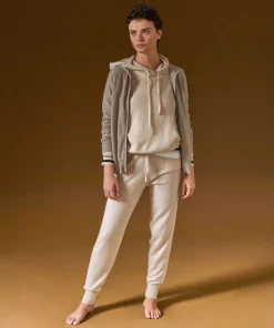 Sale Rodier Blouson à capuche en cachemire marron taupe