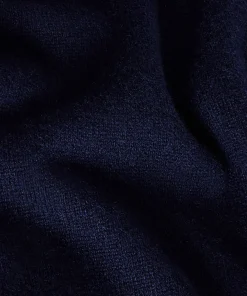 Online Rodier Blouson à capuche en cachemire bleu marine
