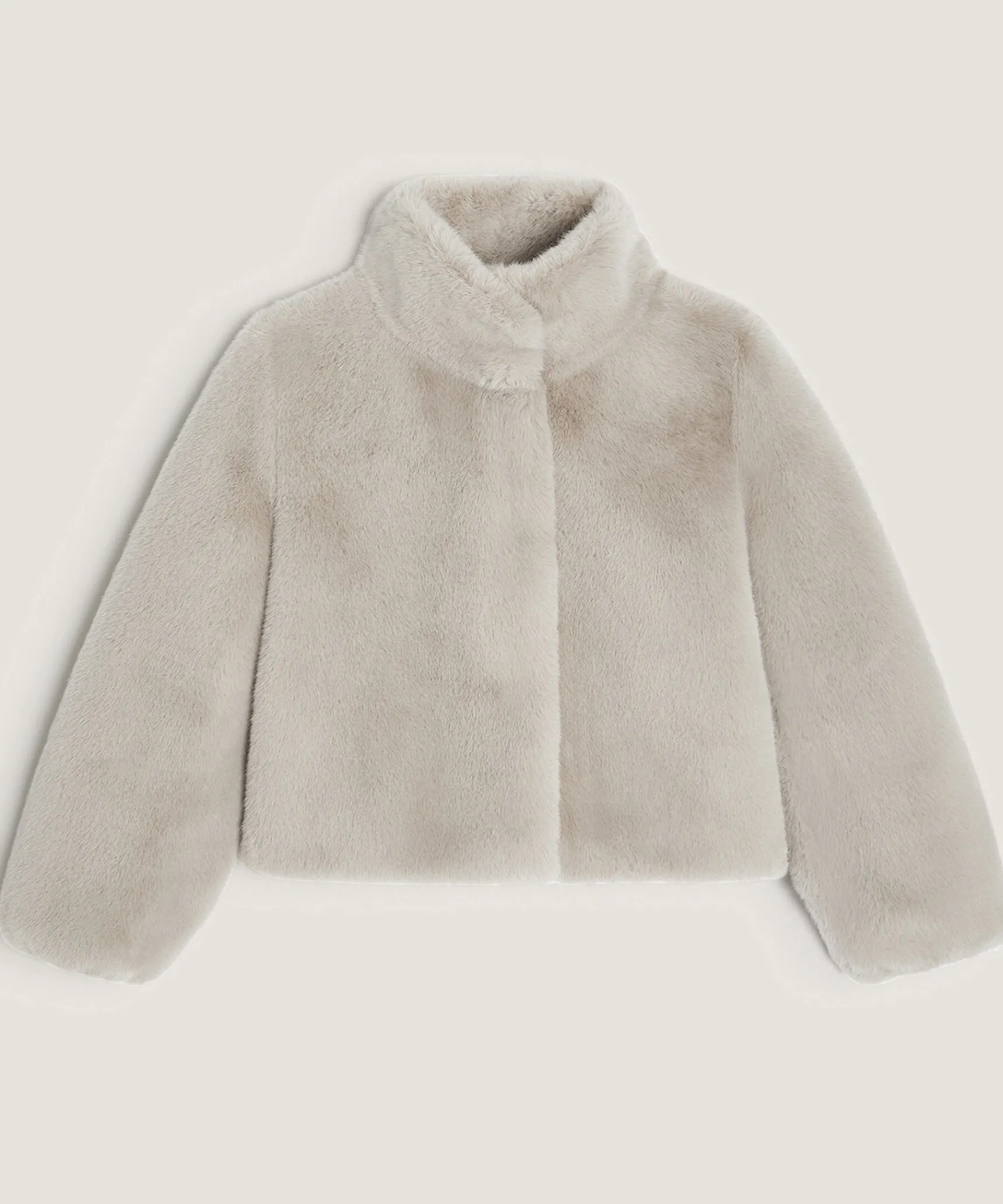 Discount Rodier Blouson fausse fourrure beige
