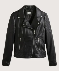 Best Rodier Blouson perfecto en cuir noir