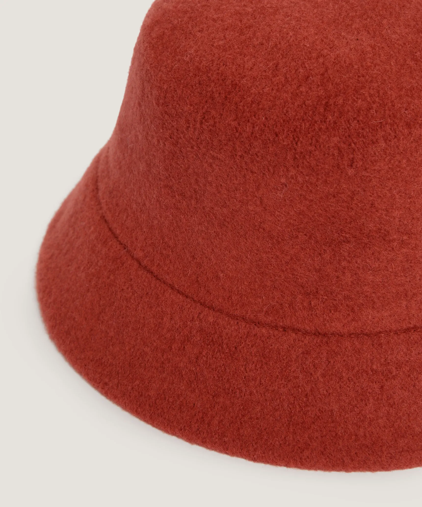 Online Rodier Bob en laine rouge brique
