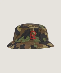 Clearance Rodier Bob unisexe imprimé camouflage vert camouflage