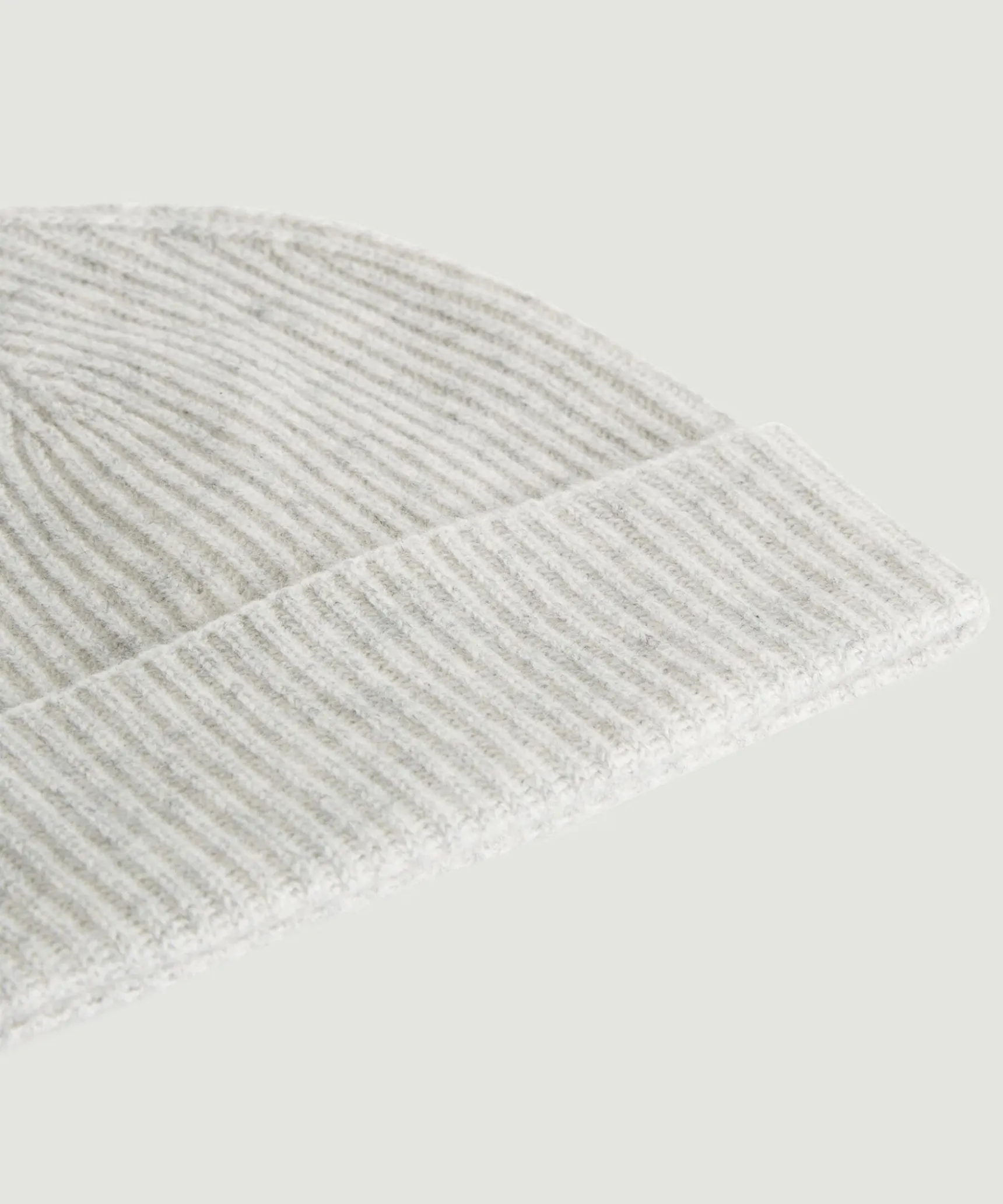 Rodier Bonnet bicolore en cachemire gris clair