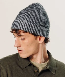 Best Rodier Bonnet bicolore en cachemire noir