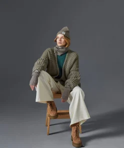 Outlet Rodier Bonnet en laine mérinos unisexe OEKO-TEX® marron taupe