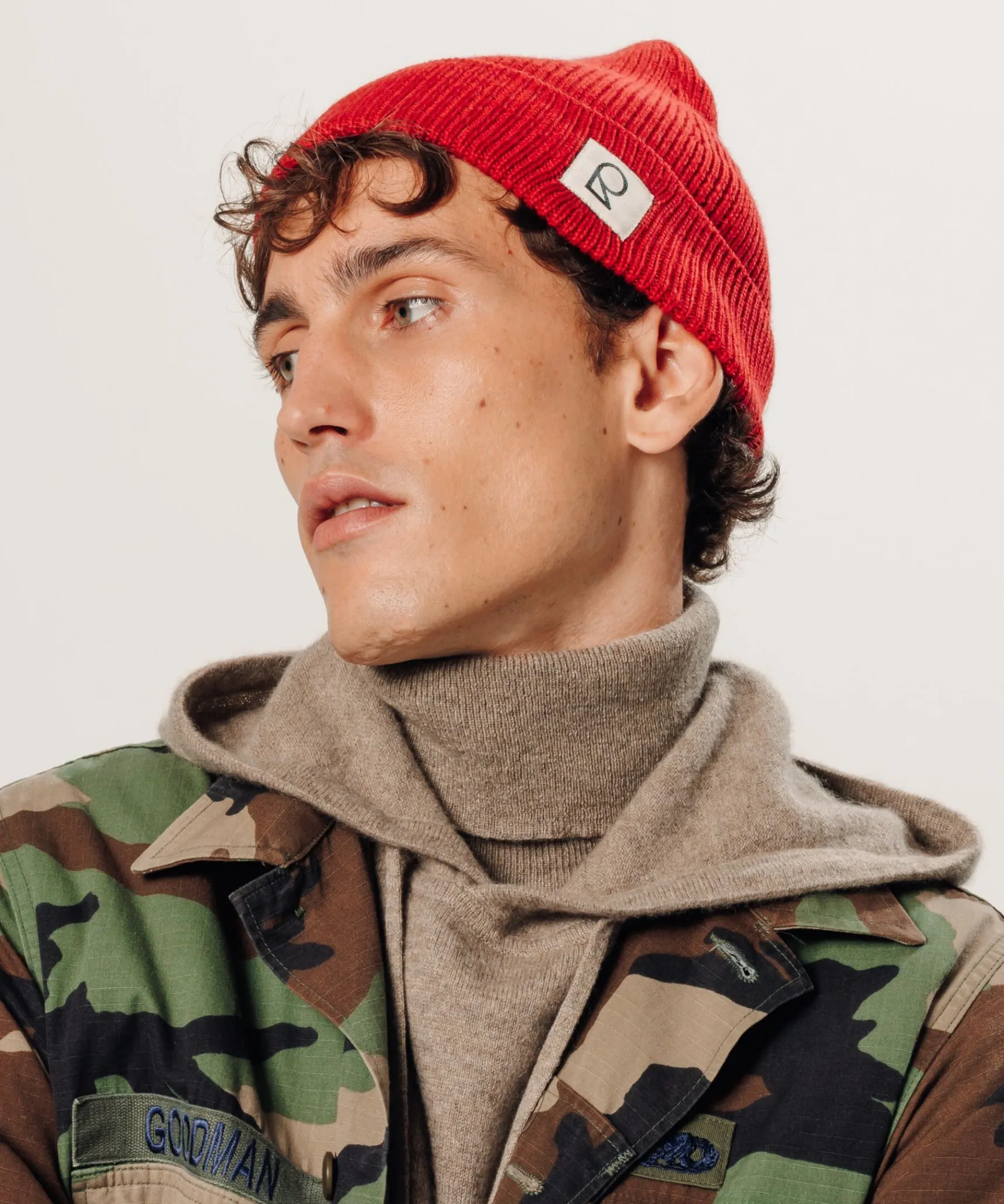 Outlet Rodier Bonnet en laine mérinos unisexe OEKO-TEX® rouge vermillon