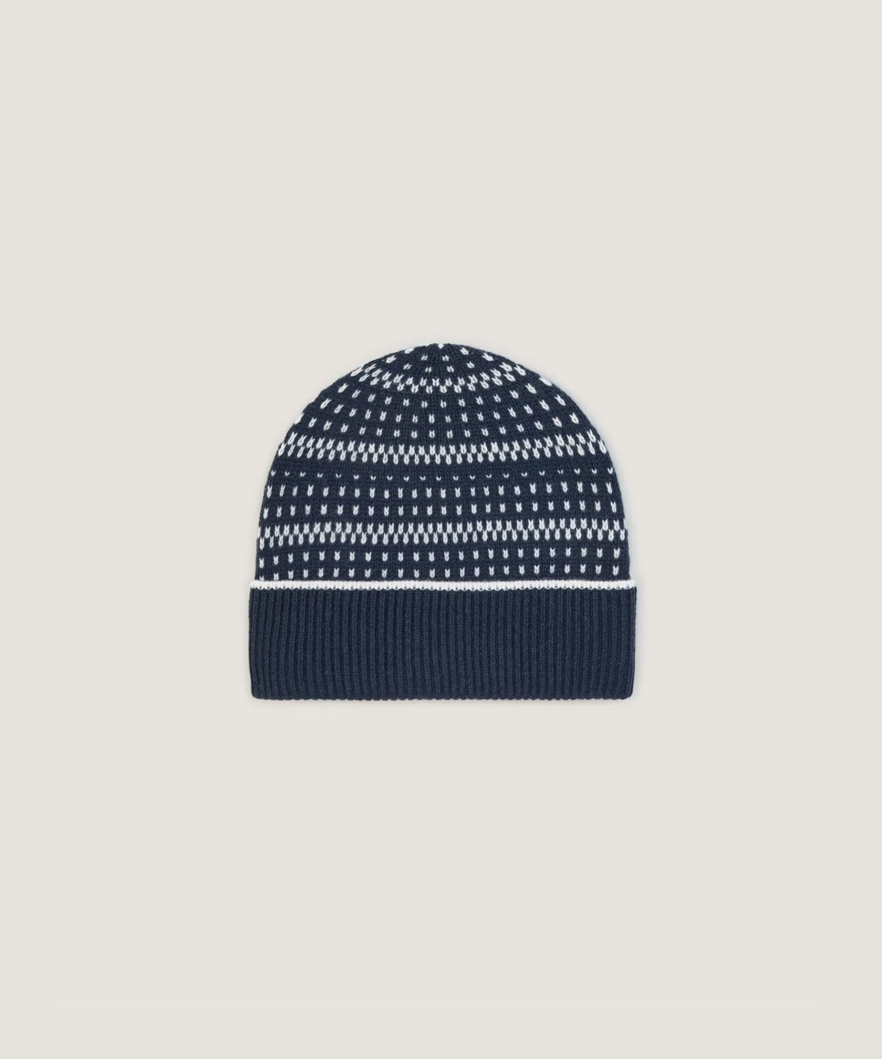 New Rodier Bonnet jacquard bleu denim