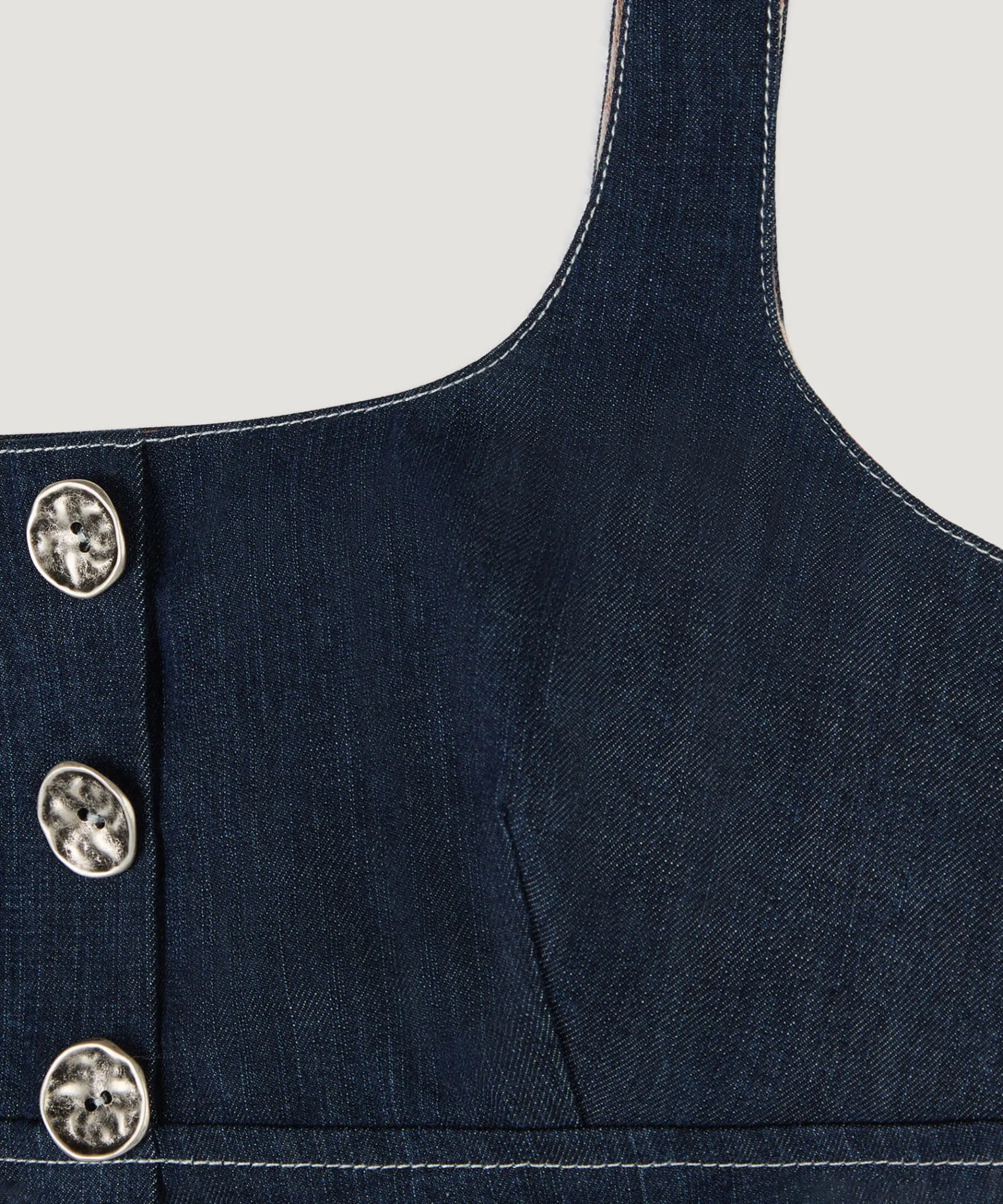Outlet Rodier Bustier jean bleu denim