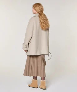 Online Rodier Caban en laine blanc écru