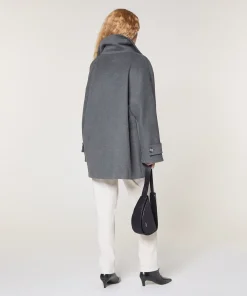 Sale Rodier Caban en laine gris chiné