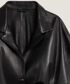 Discount Rodier Cape en cuir noir