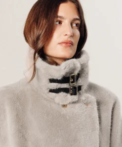 Best Rodier Cape fausse fourrure beige