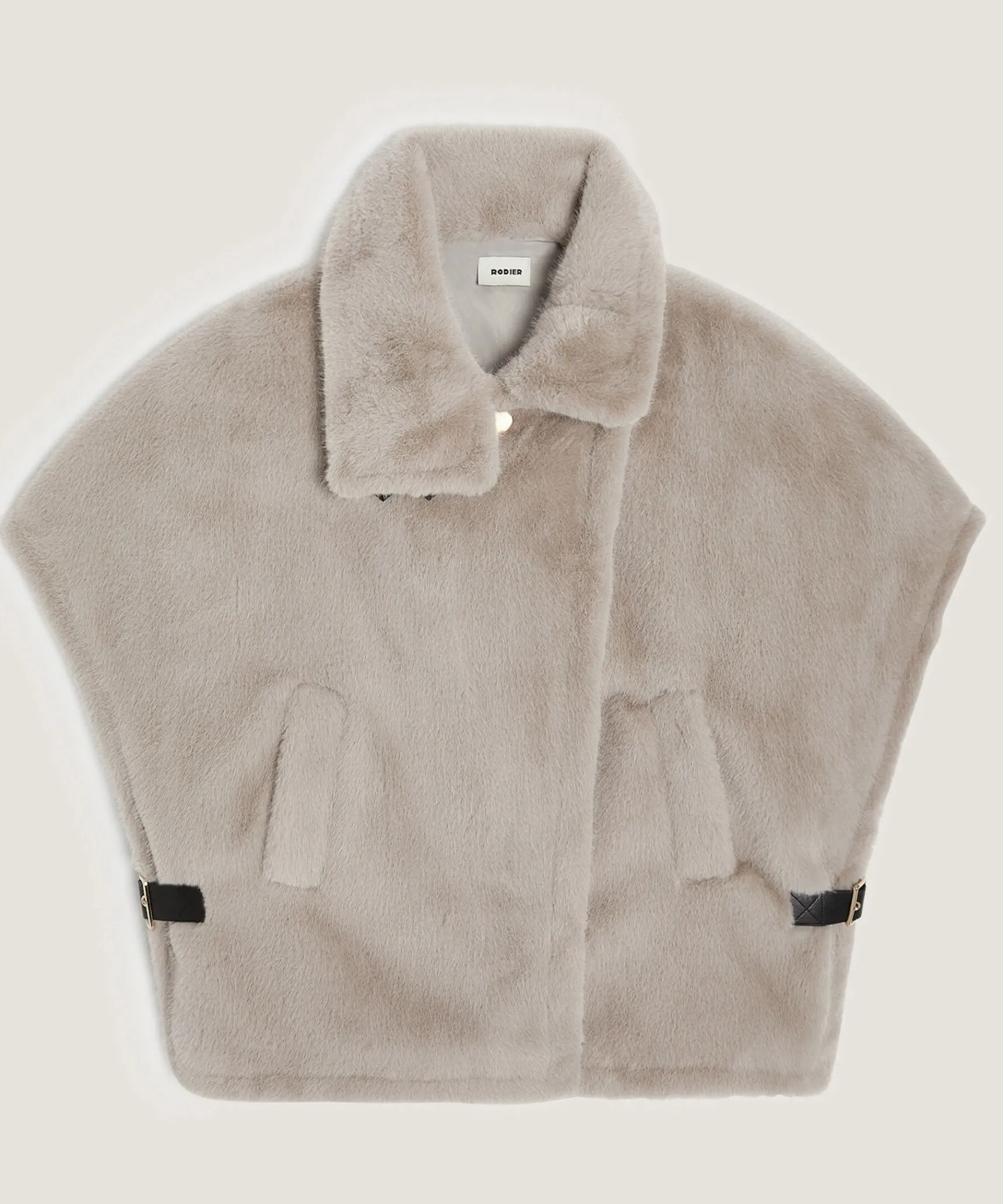 Best Rodier Cape fausse fourrure beige