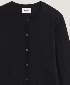 Sale Rodier Cardigan court en laine mérinos noir