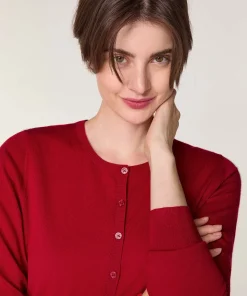 Discount Rodier Cardigan en laine mérinos rouge