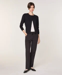 New Rodier Cardigan en laine mérinos noir
