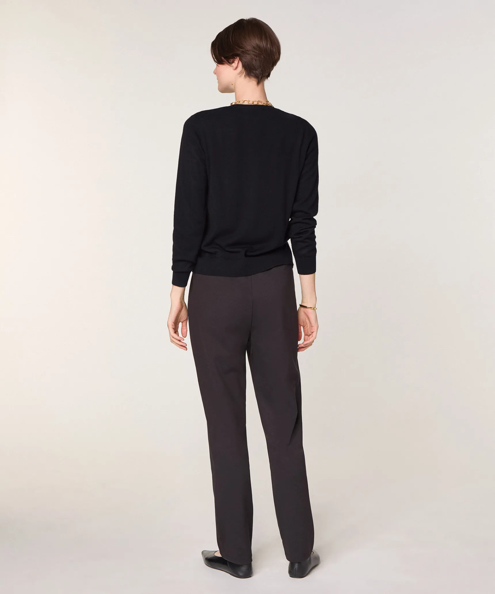 New Rodier Cardigan en laine mérinos noir