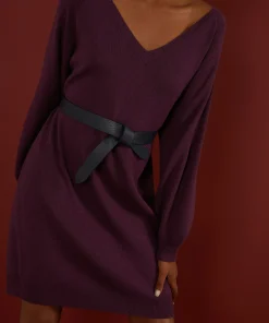 Online Rodier Ceinture en cuir à nouer marine