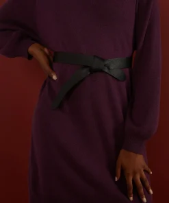 Clearance Rodier Ceinture en cuir à nouer noir