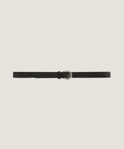 Online Rodier Ceinture fine en cuir noire