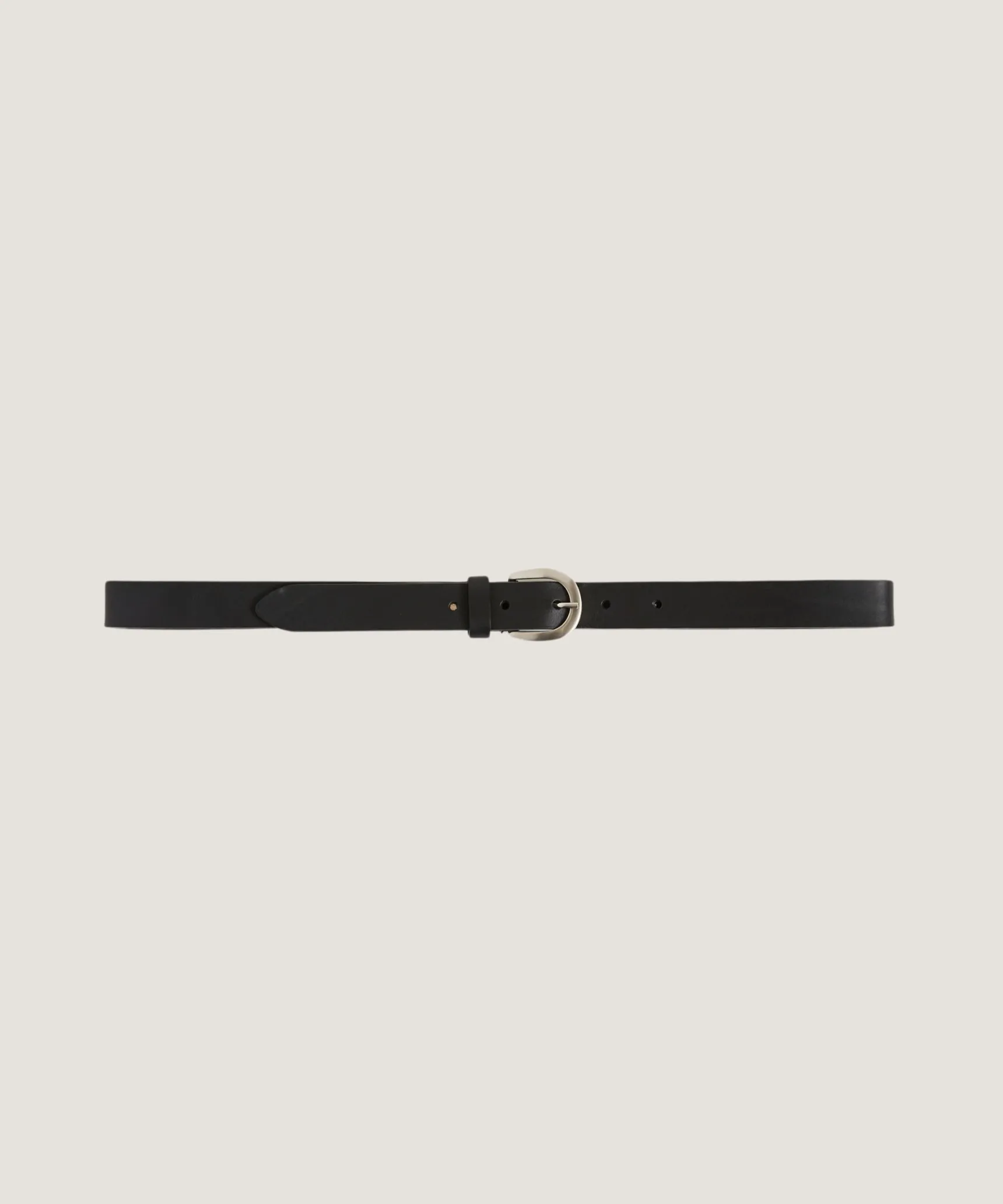Online Rodier Ceinture fine en cuir noire