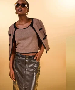Outlet Rodier Ceinture fine en cuir noire