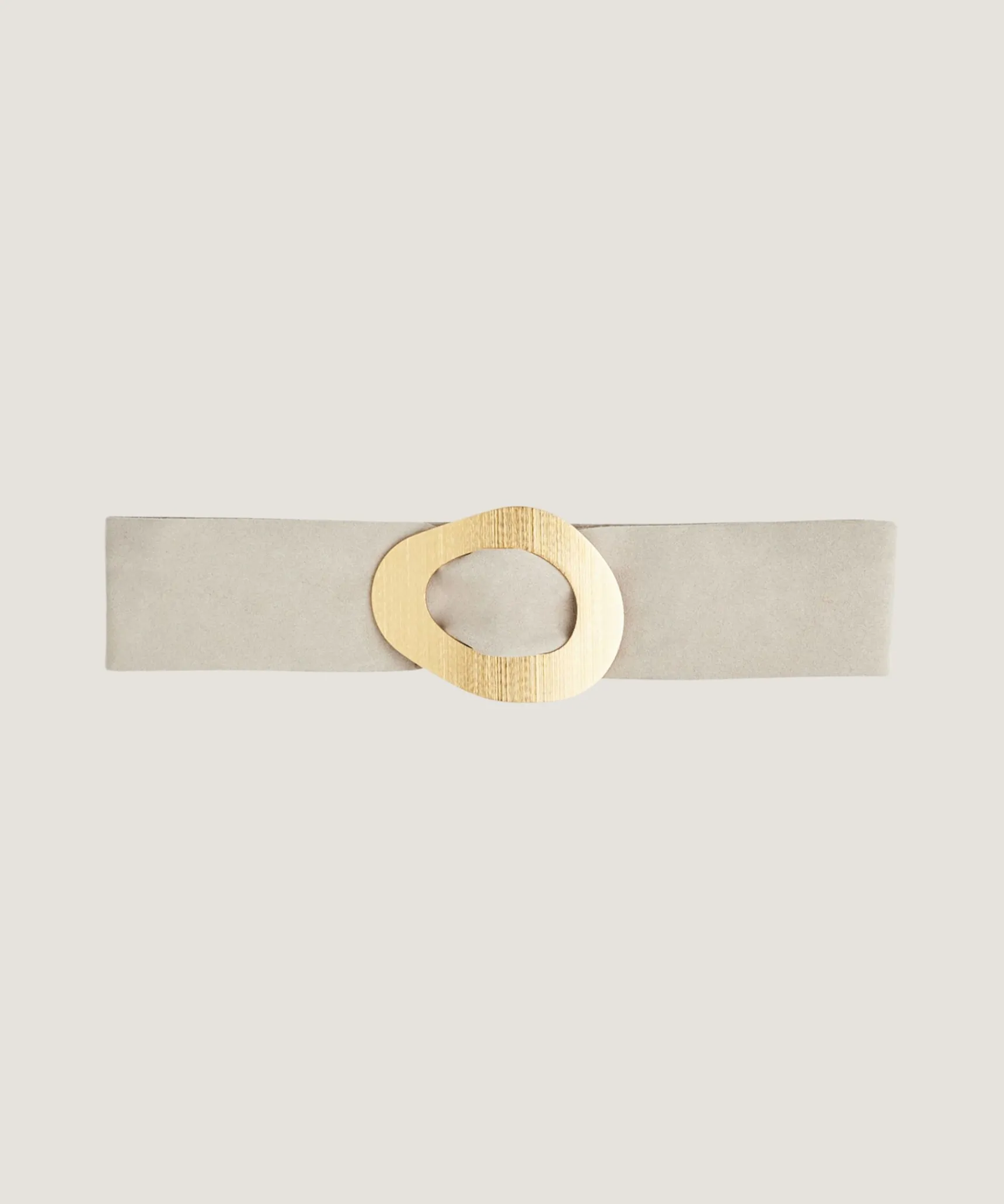 Sale Rodier Ceinture large en cuir velours beige