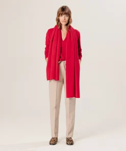 Rodier Écharpe en cachemire rouge