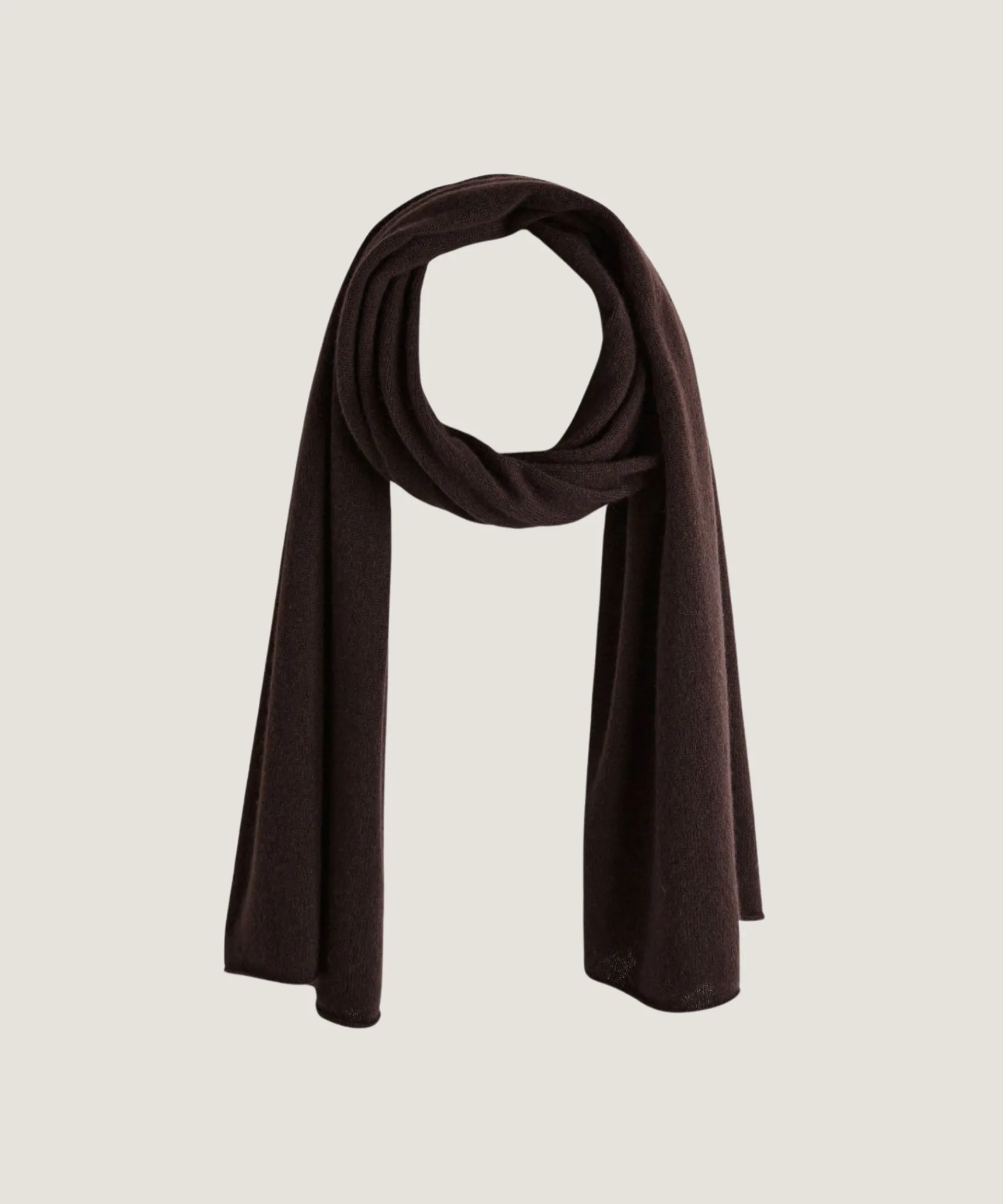Clearance Rodier Écharpe en cachemire marron café
