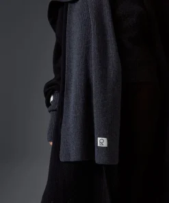 Rodier Écharpe en laine mérinos unisexe OEKO-TEX® grise