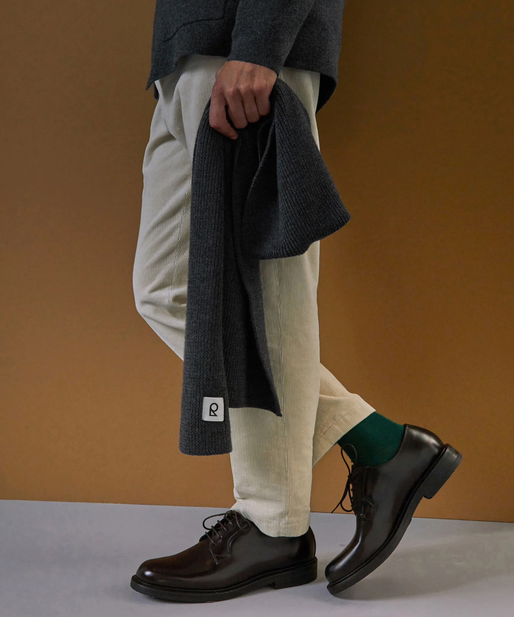 Rodier Écharpe en laine mérinos unisexe OEKO-TEX® grise