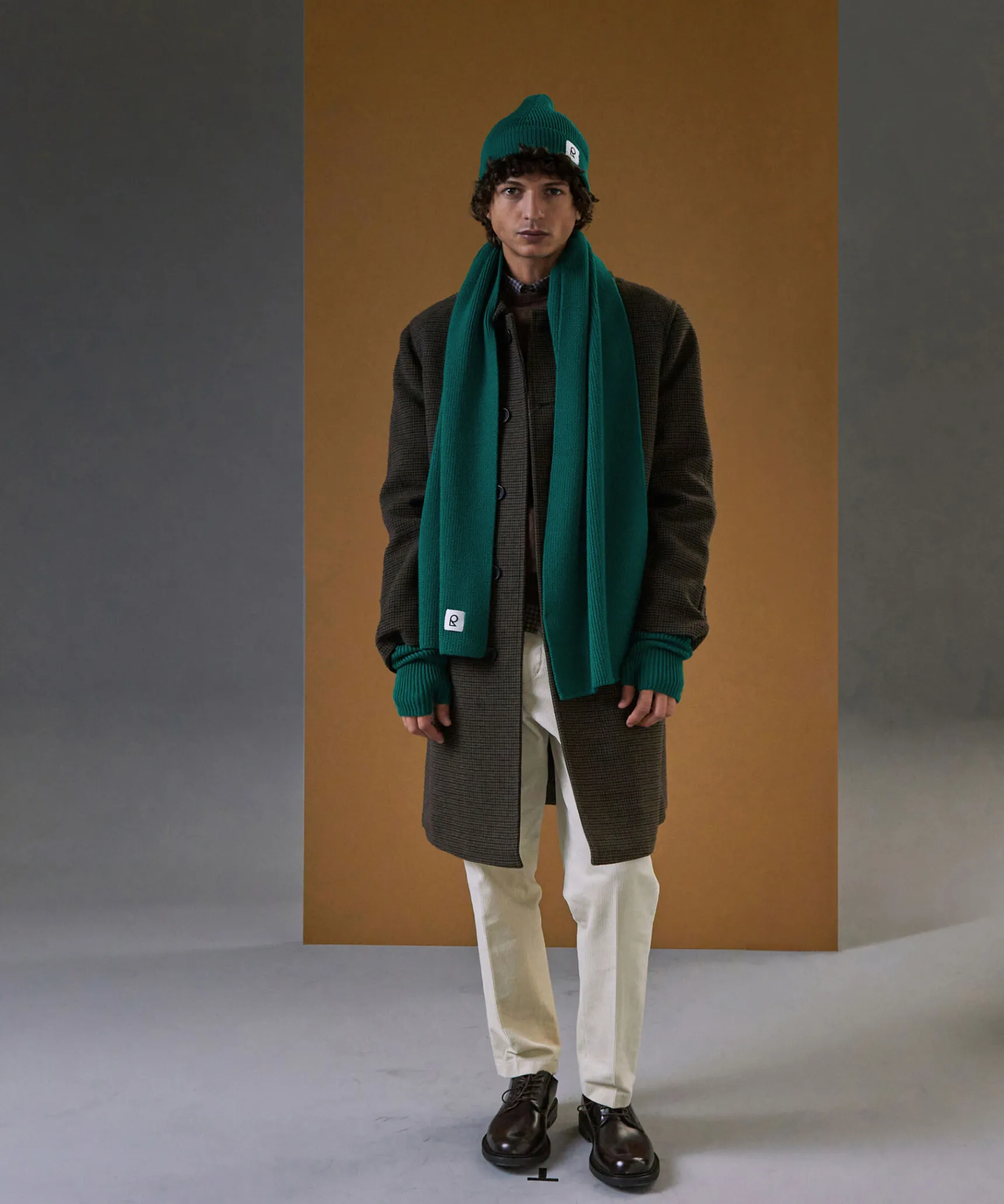 New Rodier Écharpe en laine mérinos unisexe OEKO-TEX® vert bouteille