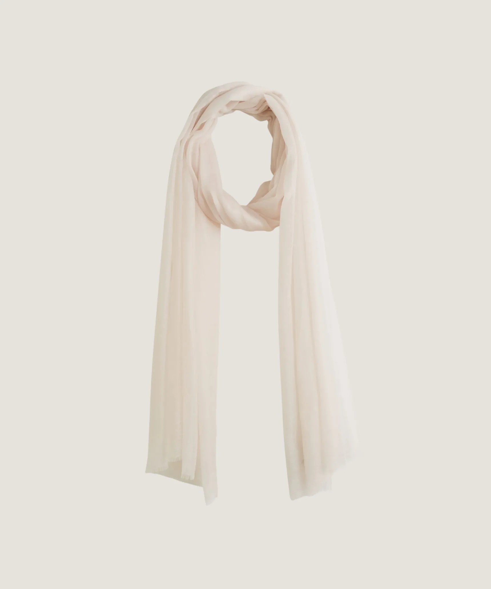 Clearance Rodier Écharpe fine en cachemire blanc écru