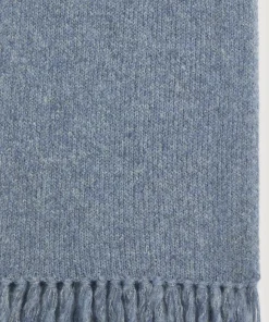 Sale Rodier Écharpe longue en grosse maille bleu