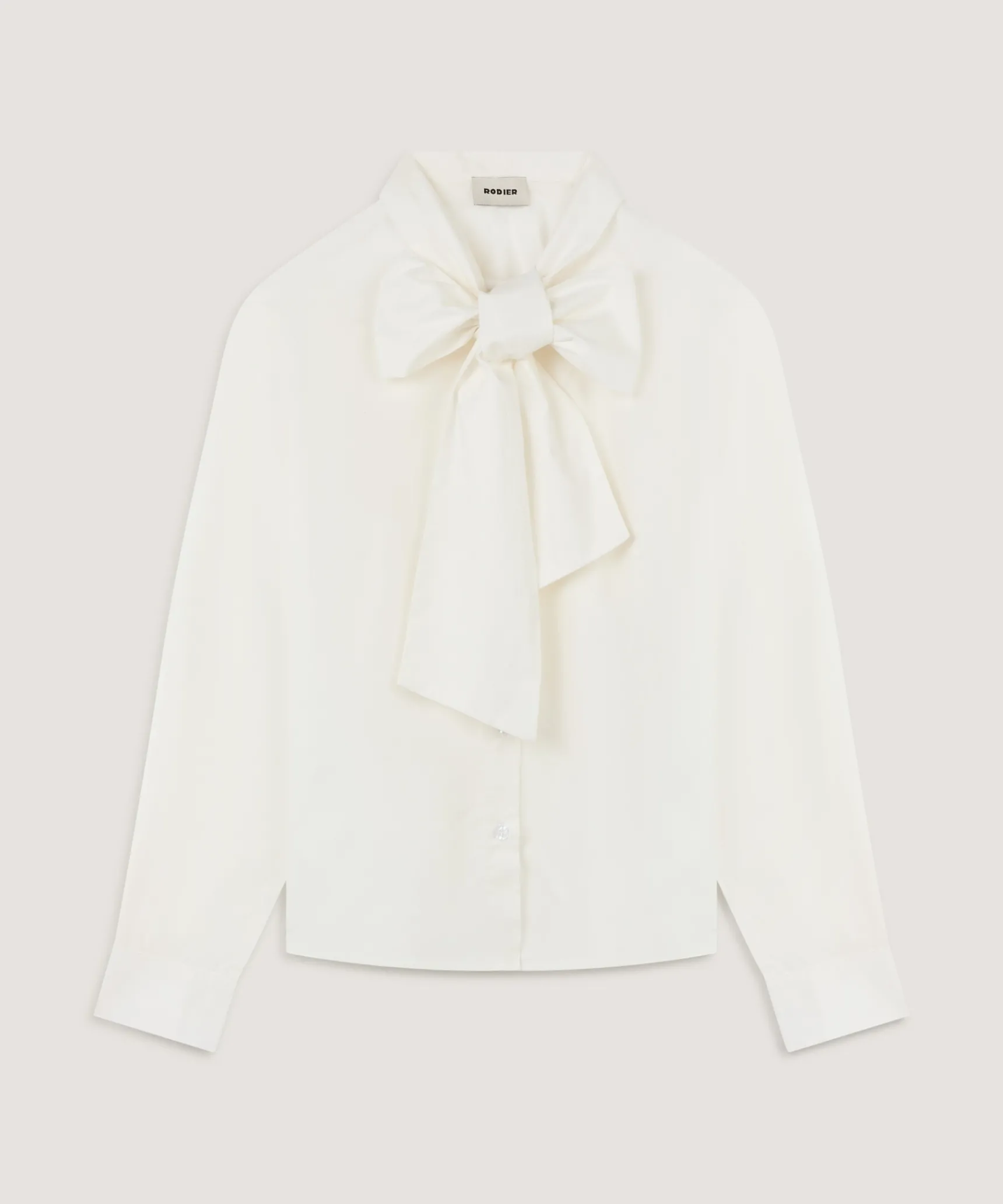 Clearance Rodier Chemise he col lavallière blanc