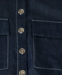 Rodier Chemise oversize jean bleu denim