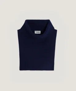 Hot Rodier Col en cachemire bleu marine