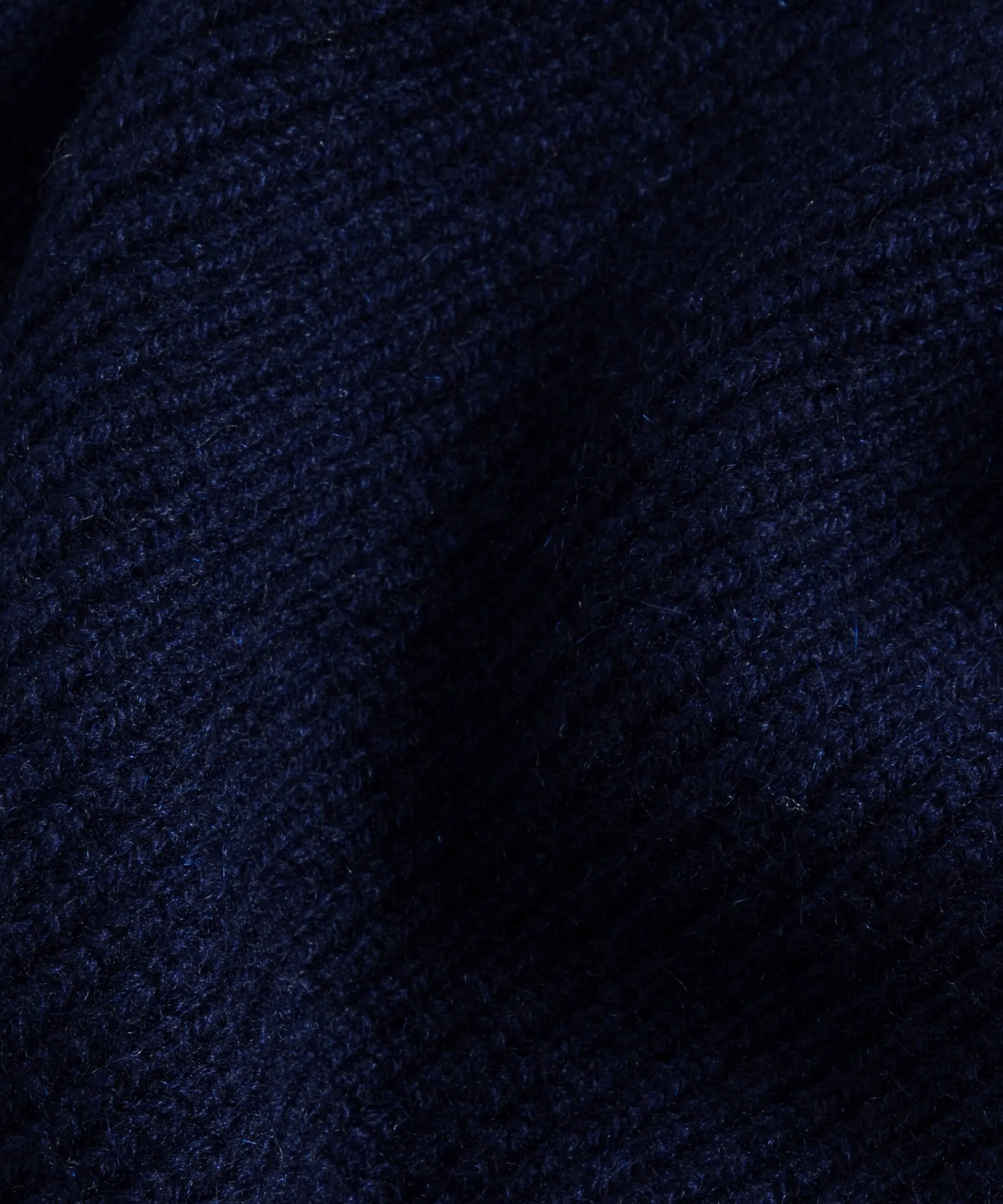 Hot Rodier Col en cachemire bleu marine