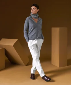 Online Rodier Col en cachemire gris clair