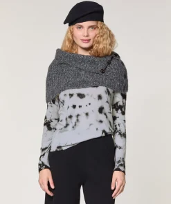 Best Rodier Col en grosse maille gris chiné