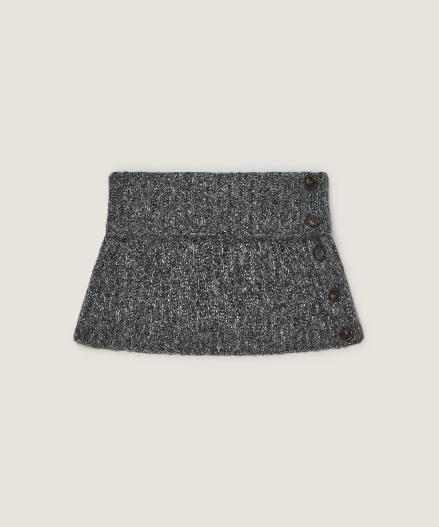 Best Rodier Col en grosse maille gris chiné