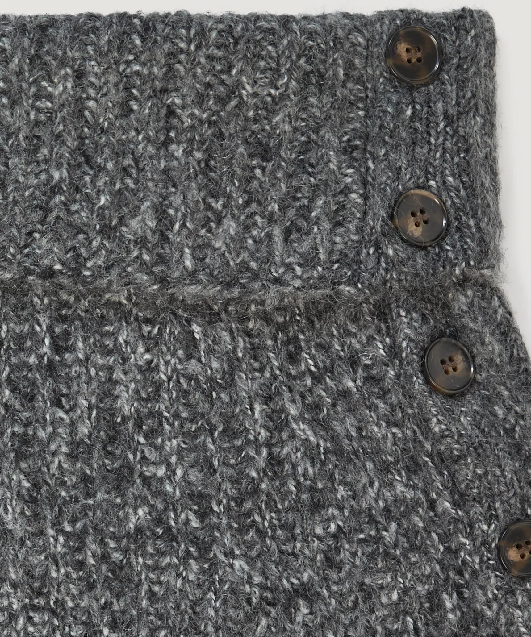 Best Rodier Col en grosse maille gris chiné