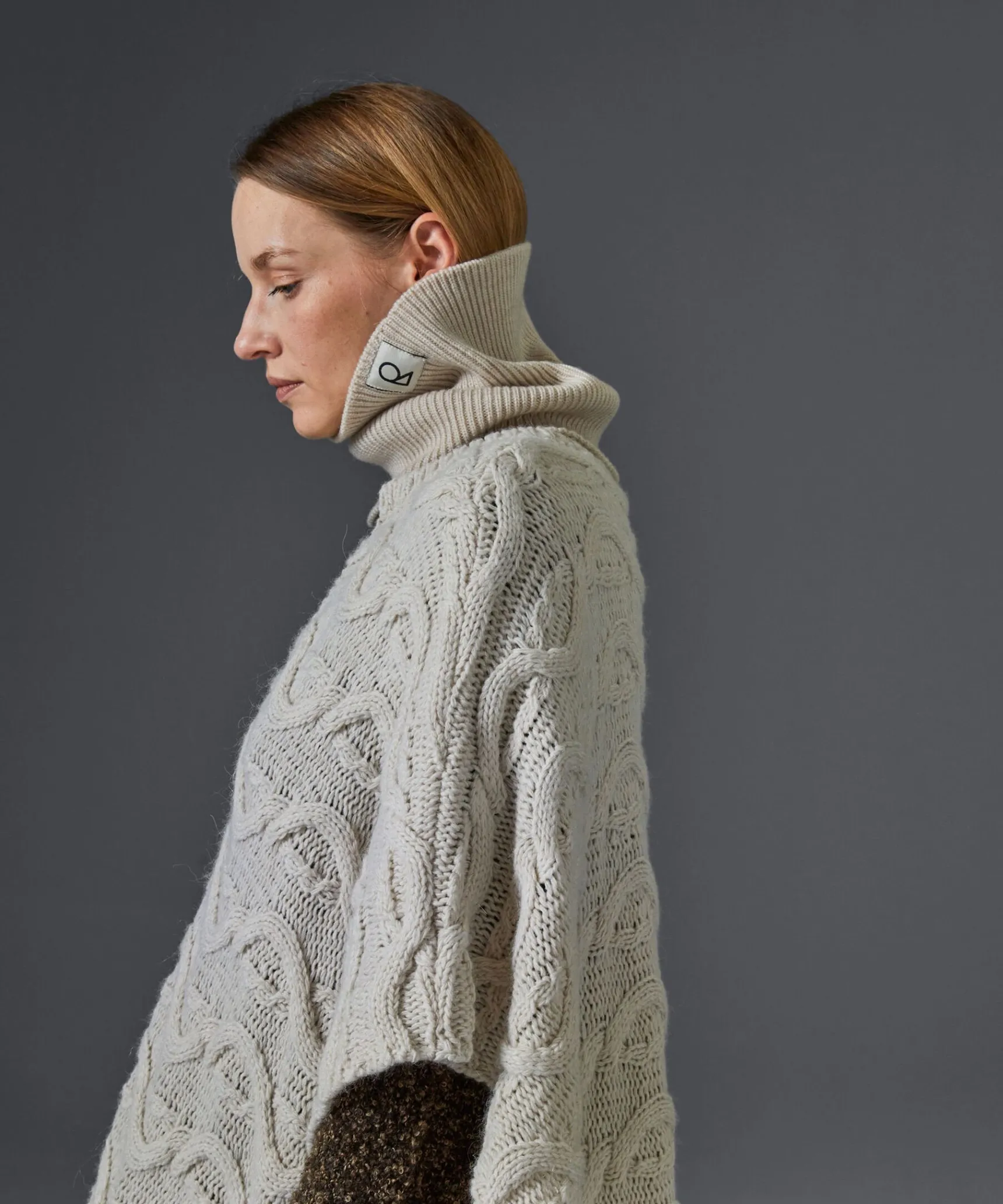 Clearance Rodier Col en laine mérinos OEKO-TEX® blanc écru