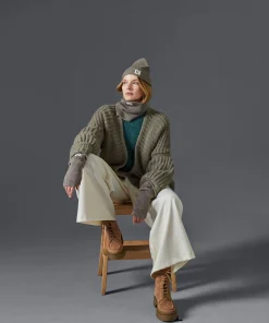 Best Rodier Col en laine mérinos OEKO-TEX® marron taupe