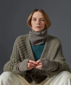 Best Rodier Col en laine mérinos OEKO-TEX® marron taupe