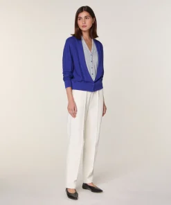 Online Rodier Gilet 2 en 1 en laine mérinos bleu outremer