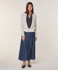 New Rodier Gilet 2 en 1 en laine mérinos blanc